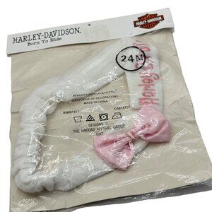 Harley-Davidson Baby Girl Headband  Pink Bow  24M,‎ Cotton Accessory Shower Gift
